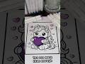 Purple coloring challenge 💜 | Kawaii unicorn coloring