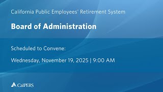 Board of Administration | Wednesday, November 19, 2025