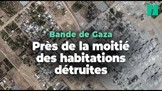 Dans la bande de Gaza, ces images satellite montrent l’ampleur des bombardements israéliens