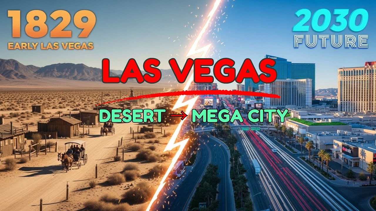 Evolution of Las Vegas (1829–2030) | From Desert Outpost to Futuristic City
