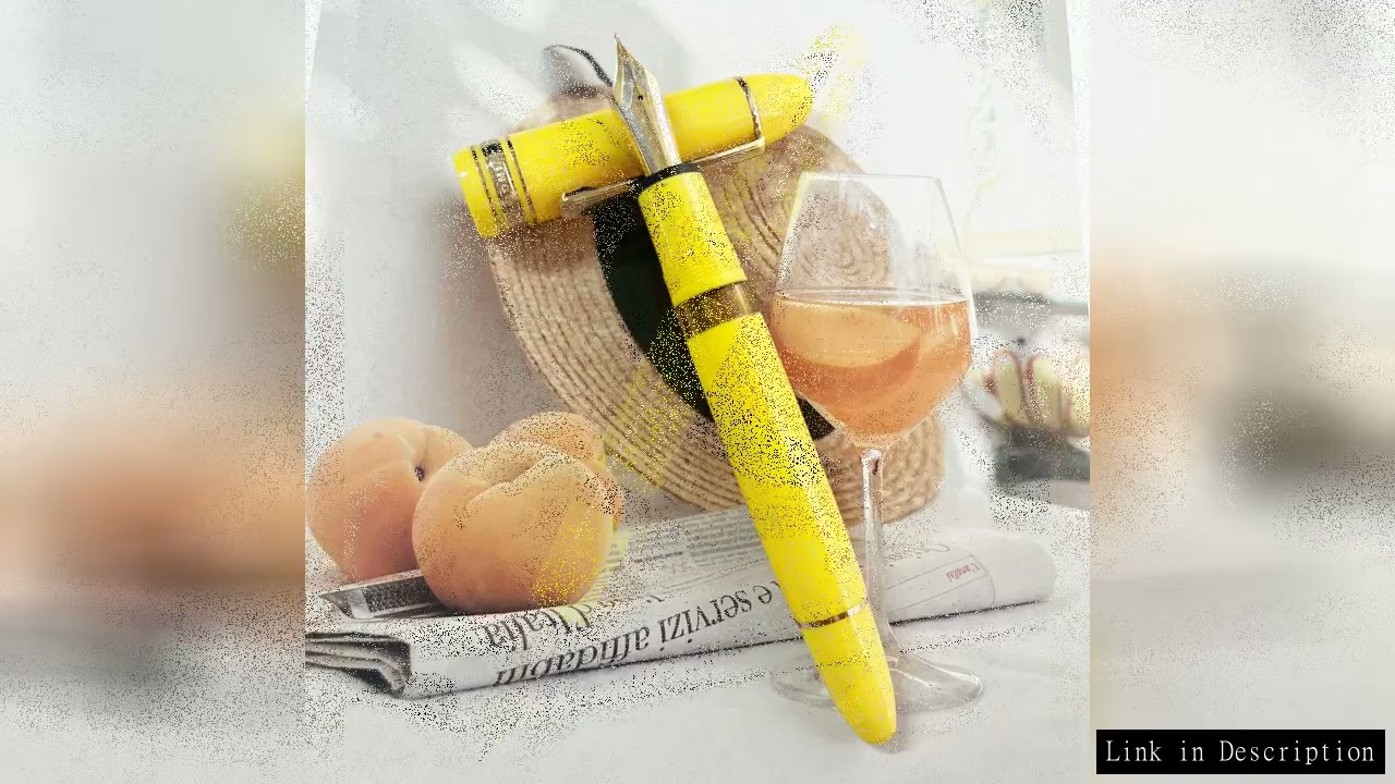 Limited Yellow! Wing Sung 629 Brief Fountain Pen EF/F 0.5mm Nib Piston Resin Gold Clip Pen Stationer