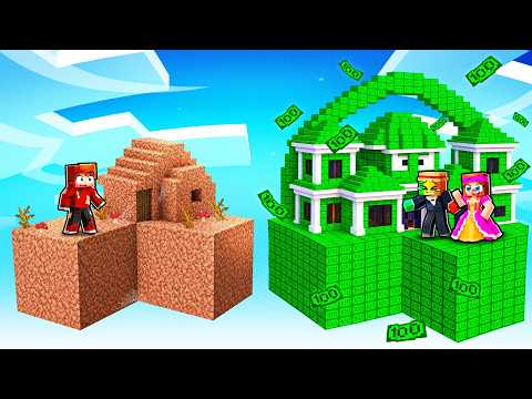 POOR ISLAND vs RICH ISLAND in Minecraft!