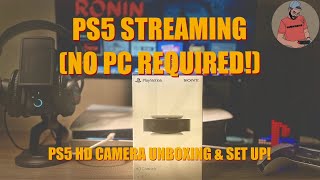 PS5 HD Camera UNBOXING & STREAMING SETUP (Twitch & YouTube, No PC!)