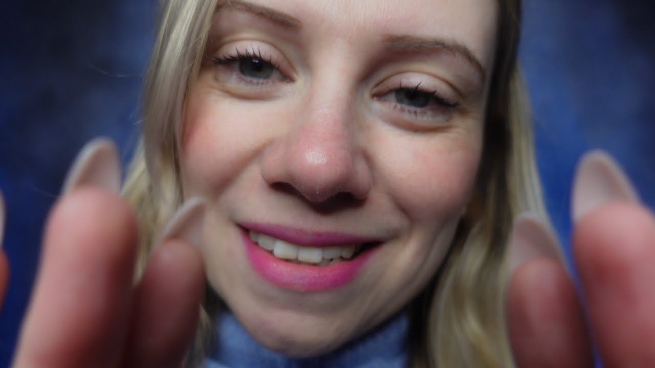 ASMR - Close up Pencil Tickles Behind your Ears, Deep Head and Neck Massage