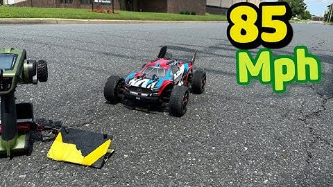 Arrma Vorteks 4s speed run 85mph  front lifted almost airborn