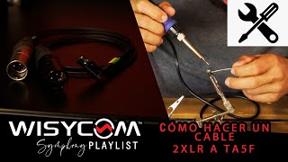 How to make an audio CABLE for the MCR54 | Wisycom Symphony
