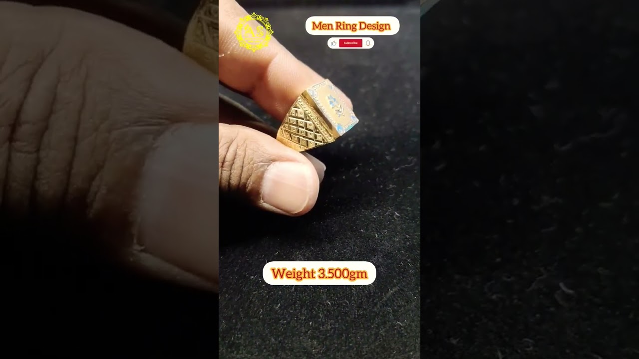 Gold Ring For Men😎//Men Box ring 