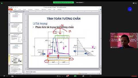 KẾT CẤU BÊ TÔNG CỐT THÉP ĐẶC BIỆT. CHƯƠNG : TƯỜNG CHẮN ĐẤT ( BUỔI 2.2)