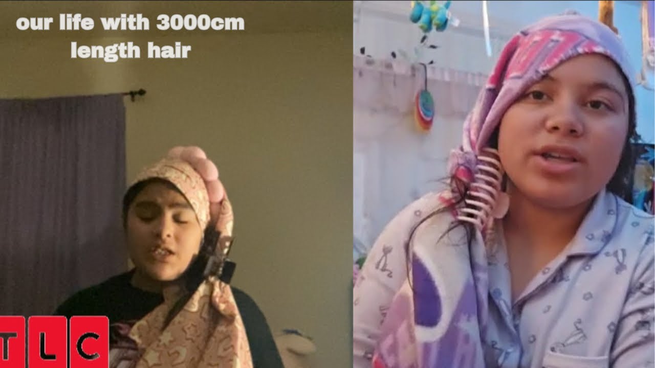 Twins with 3000cm long hair show how they struggle everyday|TLC NEWS
