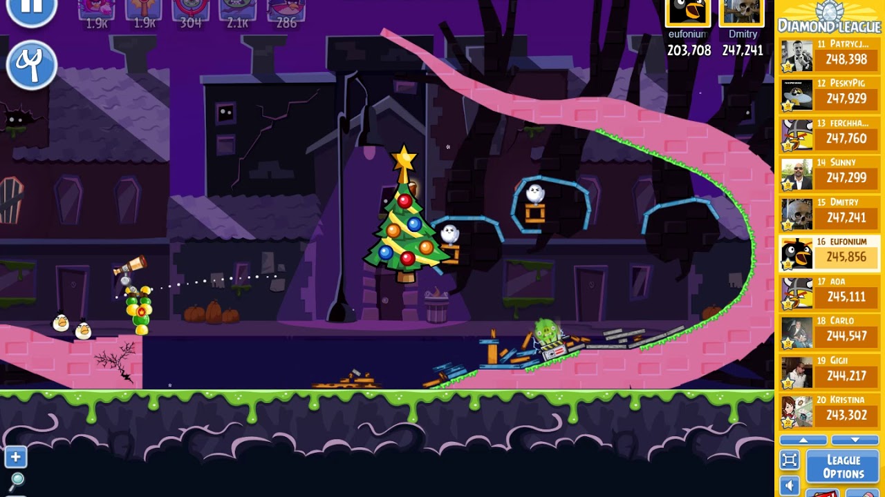 Angry Birds Friends/ T-Bone vs Pigtoking tournament, week 284/2, level 1