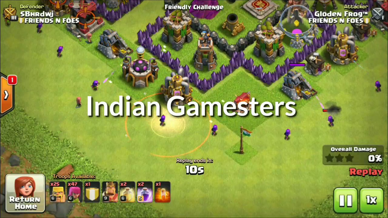 Clash Of Clans || Shrink Trap || Shrink Trap Replay