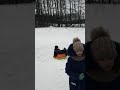 Прыжки на тюбинге,опасная штука