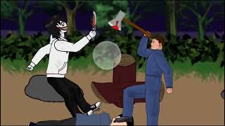 JEFF THE KILLER, CHUCKY VS MICHAEL MYERS ,JASON VOORHEES ANIMATION ! DRAWING CARTOONS 2