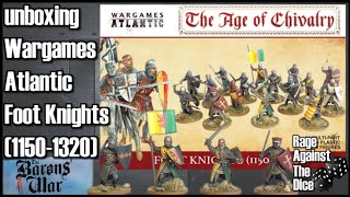 Let's take a look at The Wargames Atlantic Foot Knights for Barons War #unboxing #Wargamesatlantic