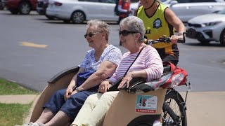 Cycling Without Age: &#39;Couch on wheels&#39; gives seniors thrill of bike riding at no cost