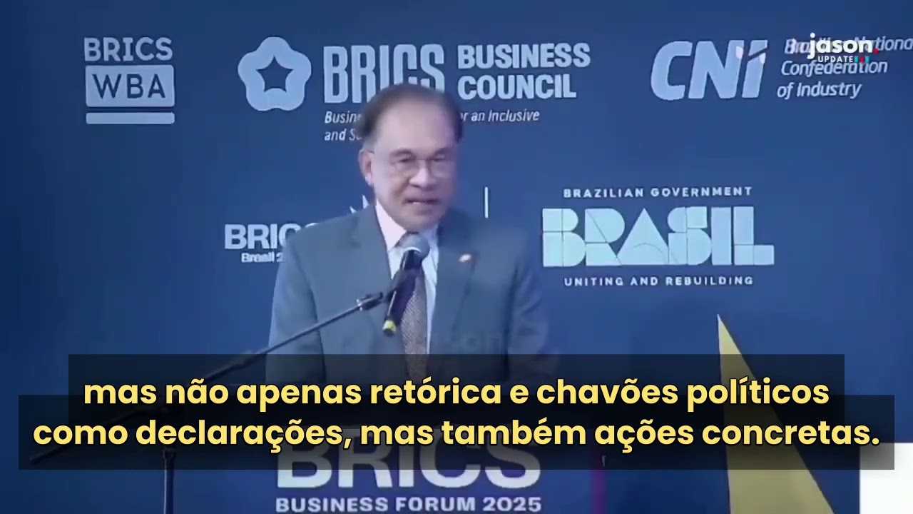 🇲🇾 DISCURSO HISTÓRICO: Primeiro-Ministro da Malásia no BRICS Business Forum 2025