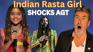 10-Year-Old Indian Rasta Girl SHOCKS America's Got Talent With Emotional Tribute to Lucky Dube...