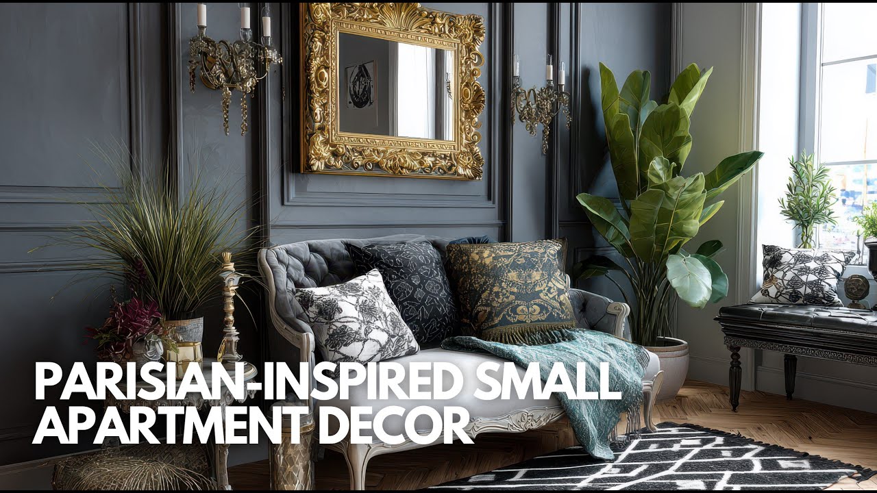 Parisian Inspired Small Apartment Decor That Highlights Vintage Elegance