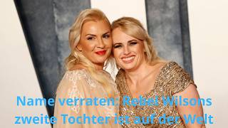 Name verraten: Rebel Wilsons zweite Tochter ist auf der Welt