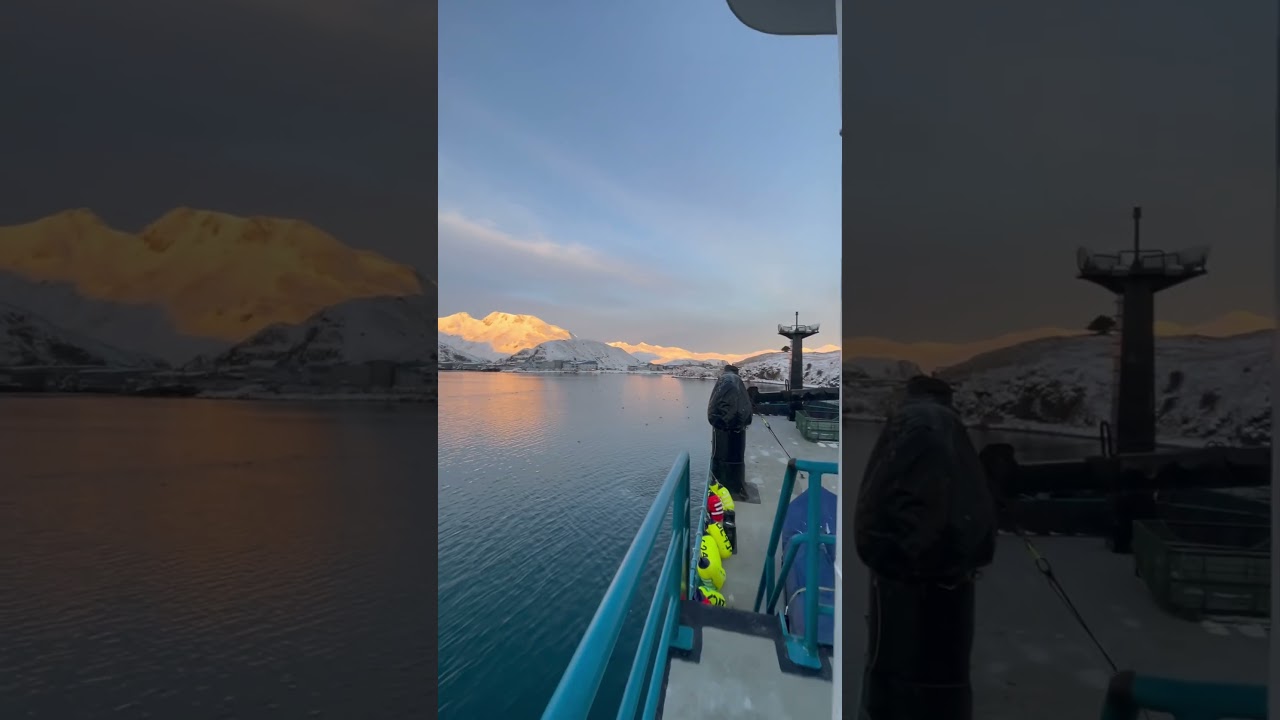 Beautiful morning in Dutch Harbor Alaska aka Unalaska, Alaska 