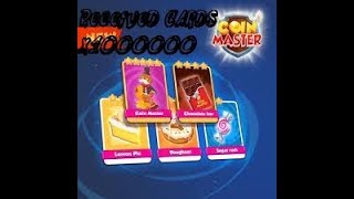 Received Cards coin master  Epic !  10000000