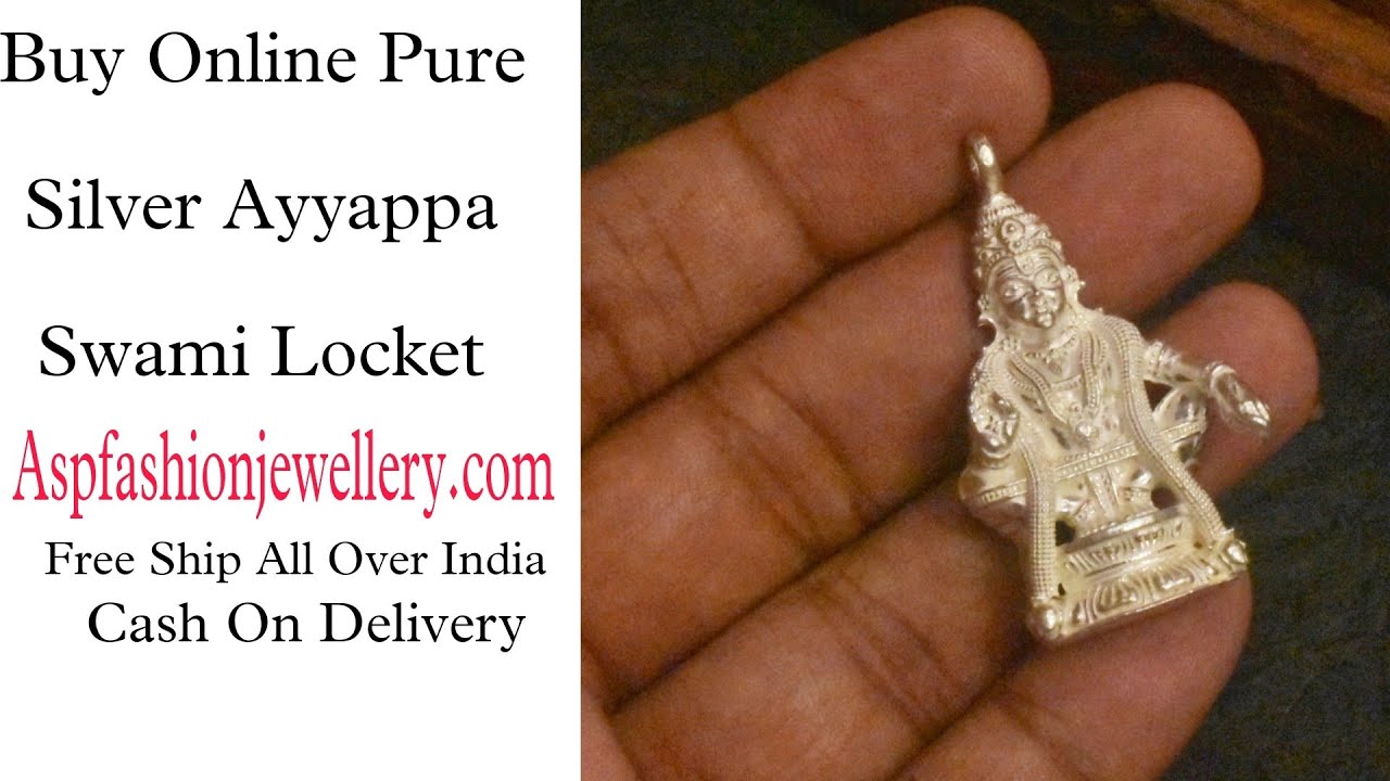 Lord Ayyappa Silver Locket for Your Mala – 𝗔𝘀𝗽 𝗙𝗮𝘀𝗵𝗶𝗼𝗻