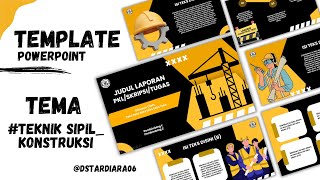 TEMA TEKNIK SIPIL-KONSTRUKSI || TEMPLATE PPT
