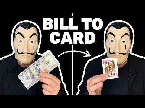 How to Turn Cash into a Playing Card in 1 Second 🪄