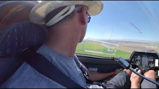 Landing the ASK23 at Williams Soaring center with the Insta 360 camera
