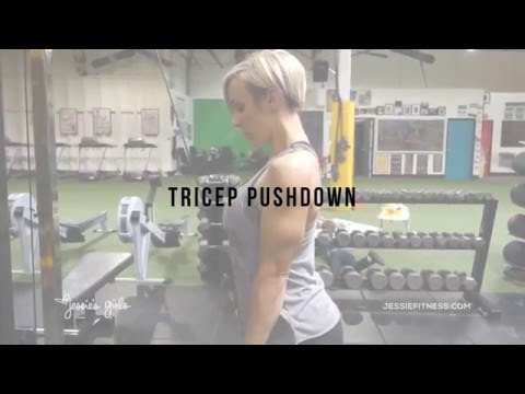 Jessie's Girls Training Programs: Tricep Pushdowns