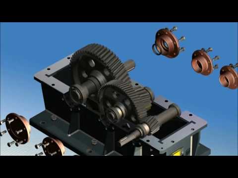 Two Step Gearbox Animation in Autodesk Inventor