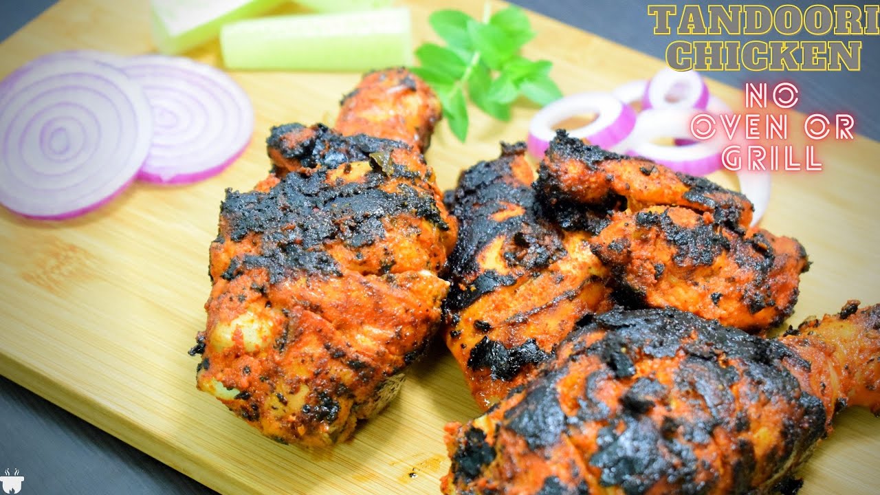 No Oven / No Grill Tandoori Chicken ഓവനും ഗ്രില്ലും ഇല്ലാതെ
