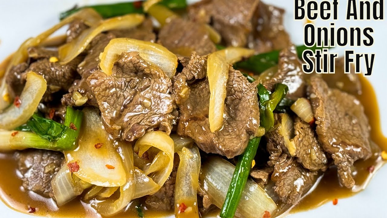 Beef And Onion Stir Fry | Tender And Juicy Beef