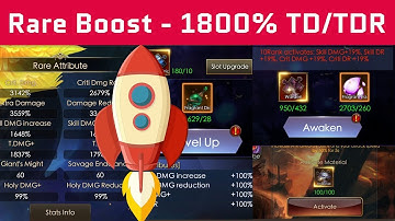 3.5 Anniversary Rare Boosting - 1800% TD/TDR Reached - Legacy Of Discord - Apollyon