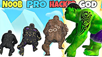 NOOB vs PRO vs HACKER vs GOD in Dino Evolution Run 3D (New Content)