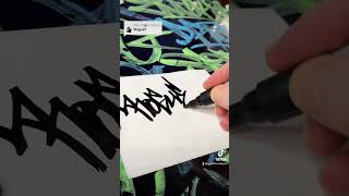 How to graffiti tag - ROGUE ✍🏻 #graff