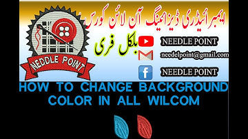 HOW TO CHANGE BACKGROUND COLOR IN WILCOM 9 10,E1 5 E2,E3,E4 2