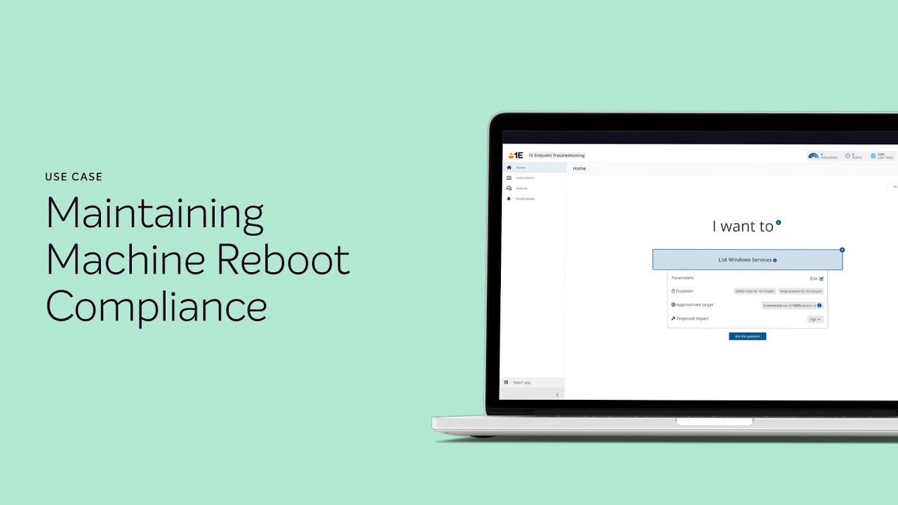 Maintaining Machine Reboot Compliance - 1E Use Cases - Compliance - YouTube