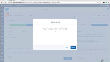 Salesforce Lightning - How to Delete a Record