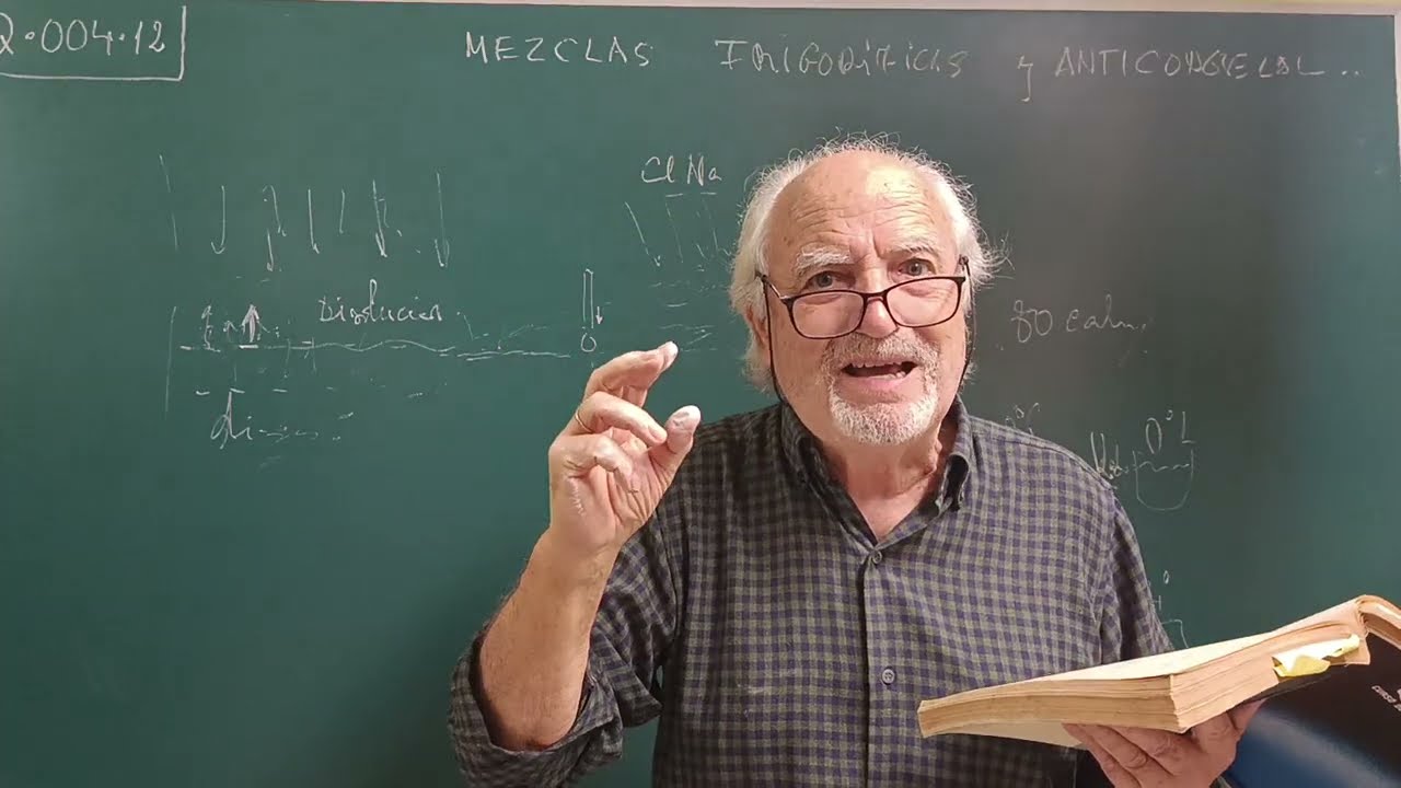 Q•004•12   ...   PARADOJA DEL HIELO EN LA CARRETERA ( MEZCLAS FRIGORIFICAS Y ANTICONGELANTES )