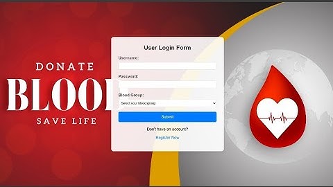 Blood Donation website project |Creating Blood Donation website using Html,Css and Js #blooddonation