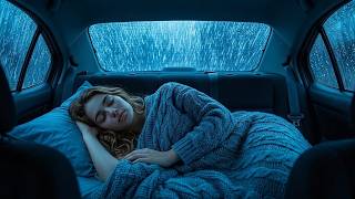 Heavy Rain & Thunder on Car Roof 🌧️ Cozy Night Storm Sounds for Deep Sleep & Relaxation
