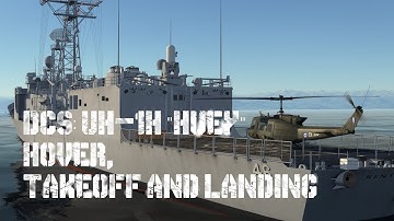 DCS "Huey": Hover, Takeoff and Landing (21:9)