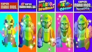 Evolution Of Wario Super Stars Dying And Game Over Screens In Super Mario Games 1985-2025