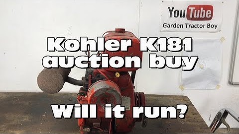 Kohler K181 auction buy - will it run