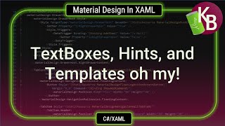 C#/WPF - TextBoxes, Hints, and Templates oh my