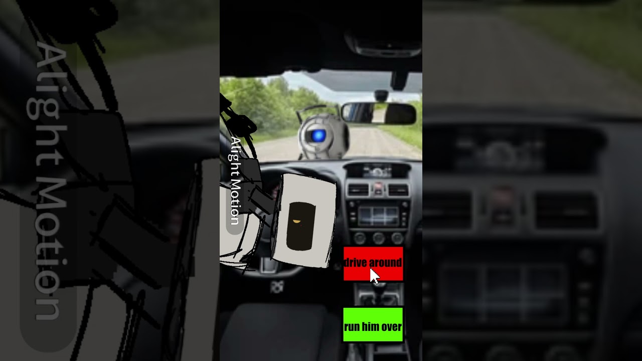 do i run over this moron? 