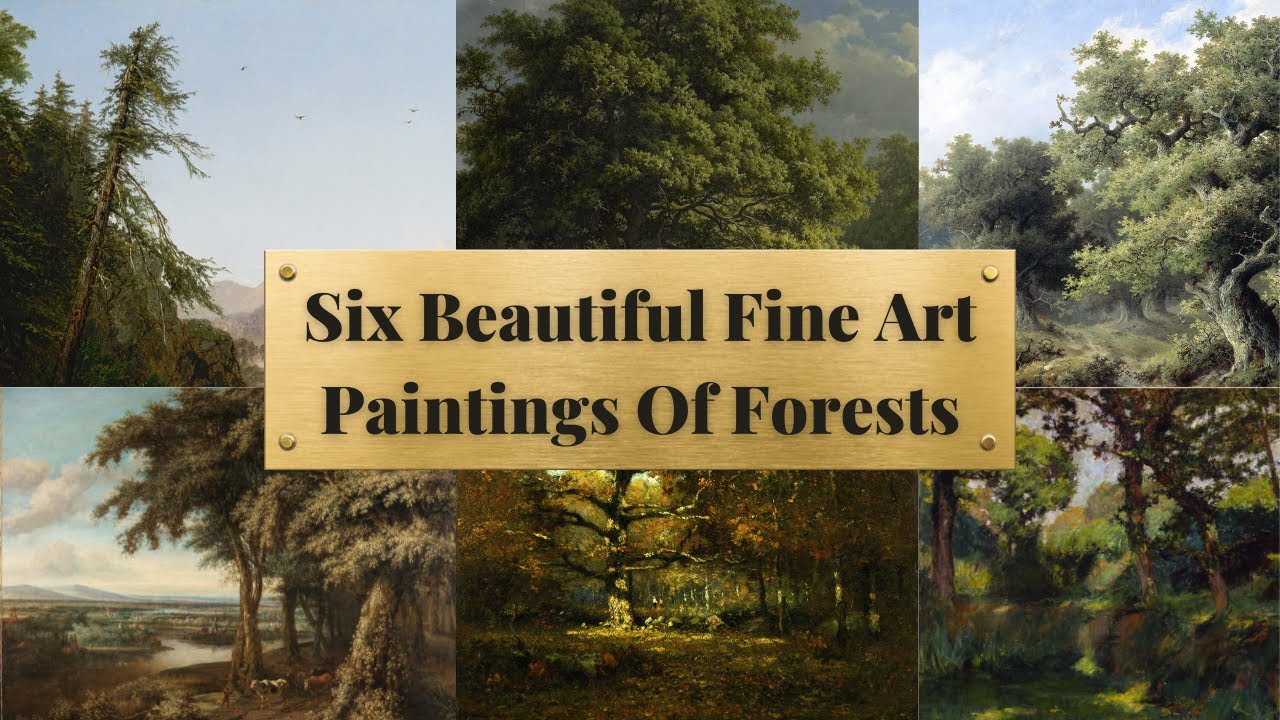 In The Forest Fine Art Paintings Vintage Classical Backgrounds Wallpaper Screensaver HD 1080p