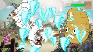 Cuphead - All Bosses With TwistUp EX Extreme Fire Rate & Healthbars