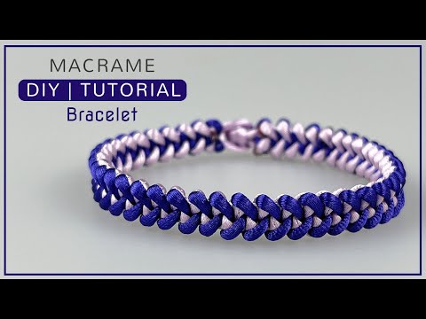 How to Make Macrame Bracelet Using Square Knot Variations | Macrame Bracelets Tutorial For Beginners